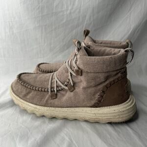 Hey Dude Shoes Reyers Boot Mauve Size 10 Womens Pink